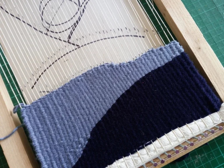 Blue & Moon weaving project [1]